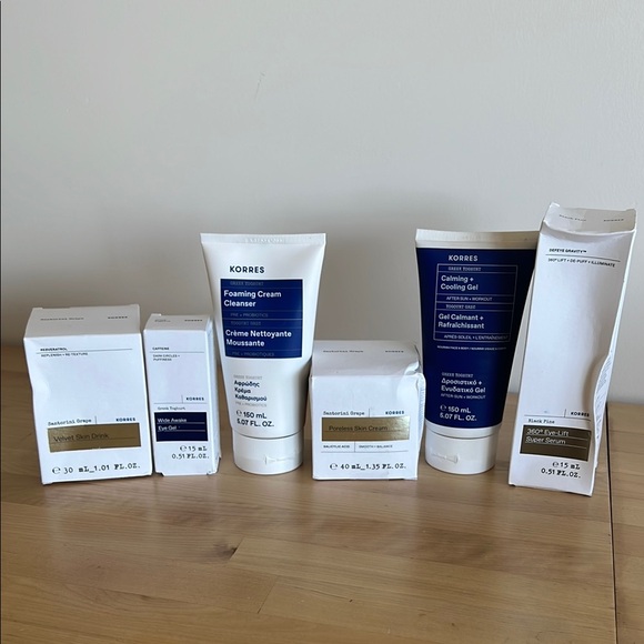 Korres Skincare Products 6 full size NEW items